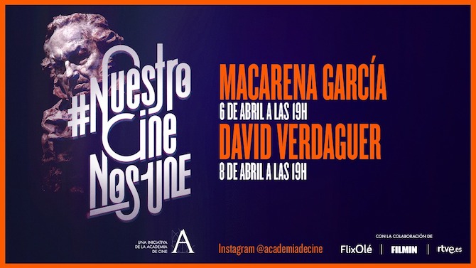 Macarena García y David Verdaguer, nombres de #NuestroCineNosUne de la próxima semana