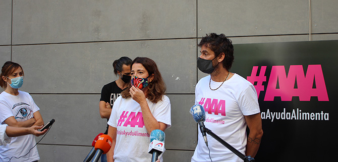 La plataforma ActúaAyudaAlimenta realiza su primera entrega en Madrid