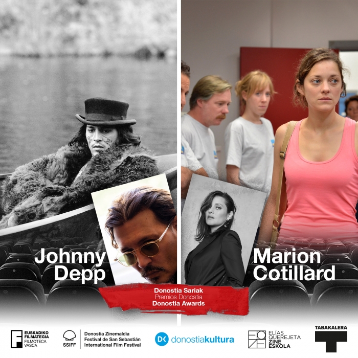 El foco Zinemaldia + Plus ofrecerá dos sesiones con películas protagonizadas por Marion Cotillard y Johnny Depp, los dos Premios Donostia de la 69 edición