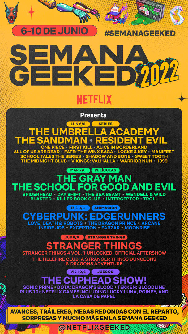 Comienza la semana 'Geeked 2022' en Netflix