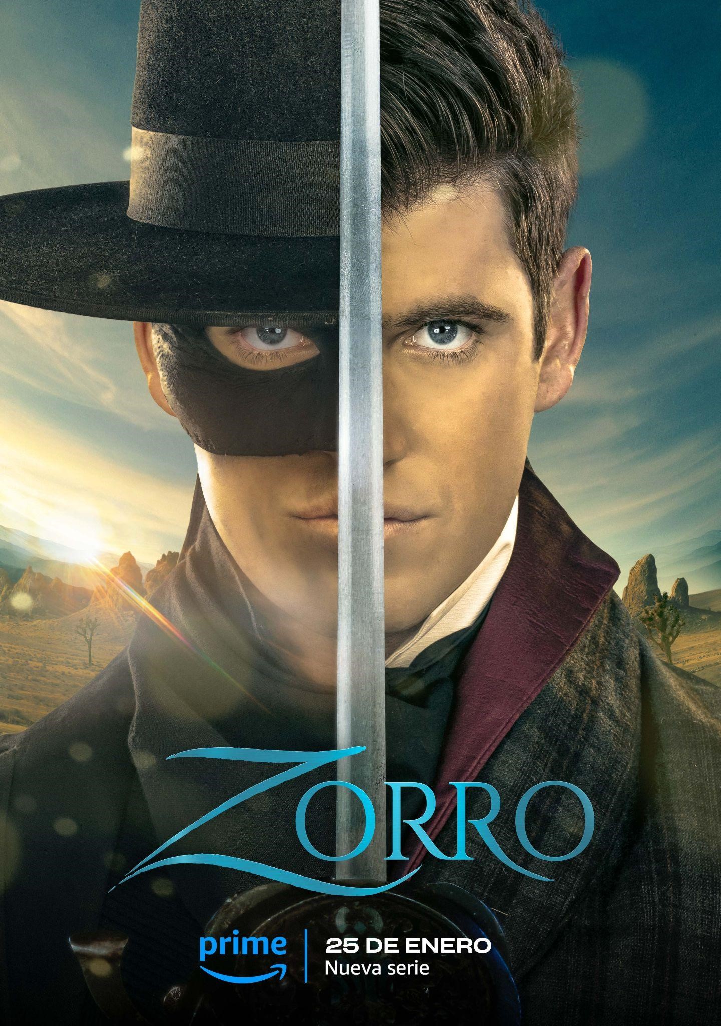 Prime Video desvela el espectacular tráiler de 'Zorro' con un reparto estelar y una emocionante banda sonora